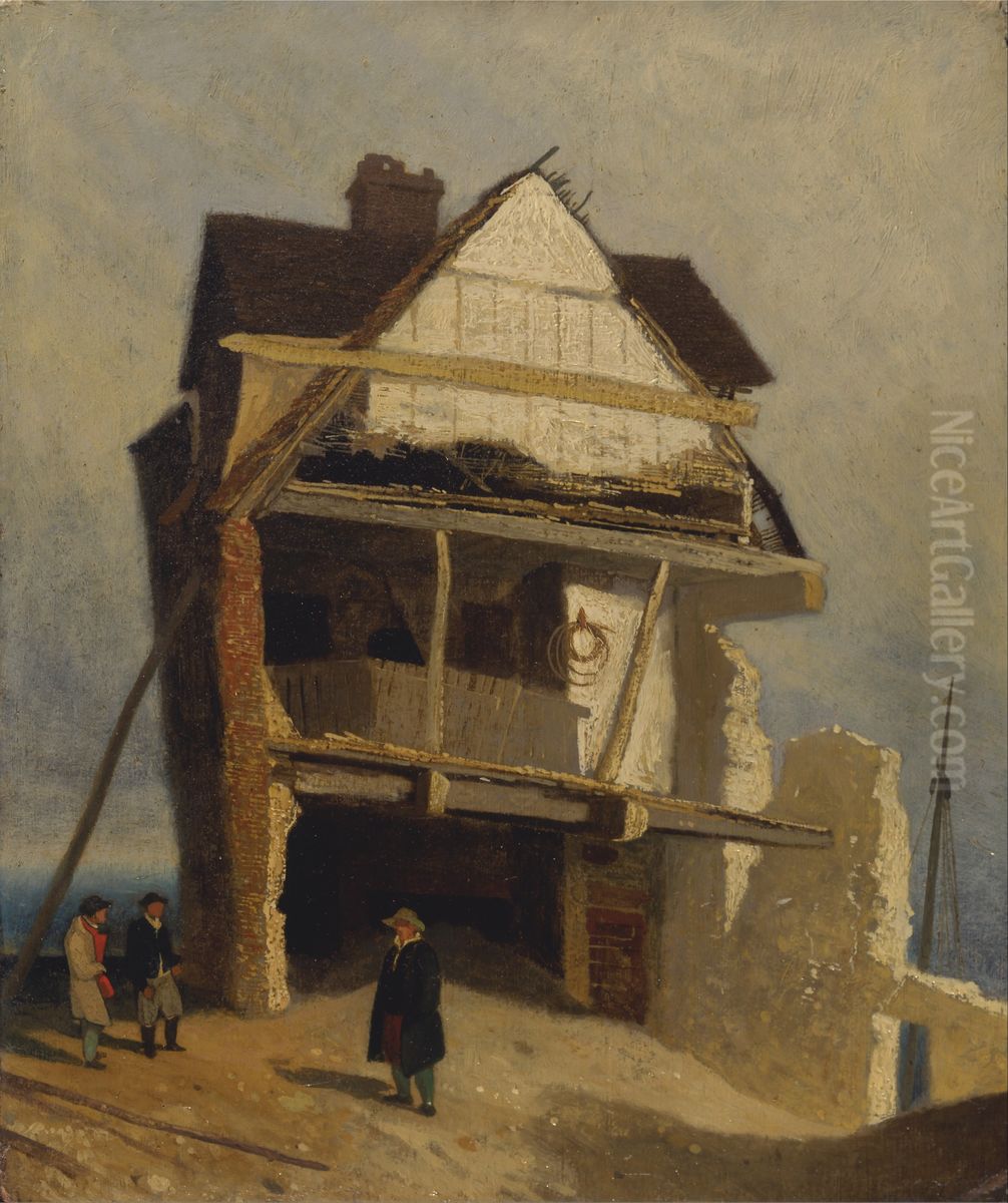 Ruined House Oil Painting by John Sell Cotman
