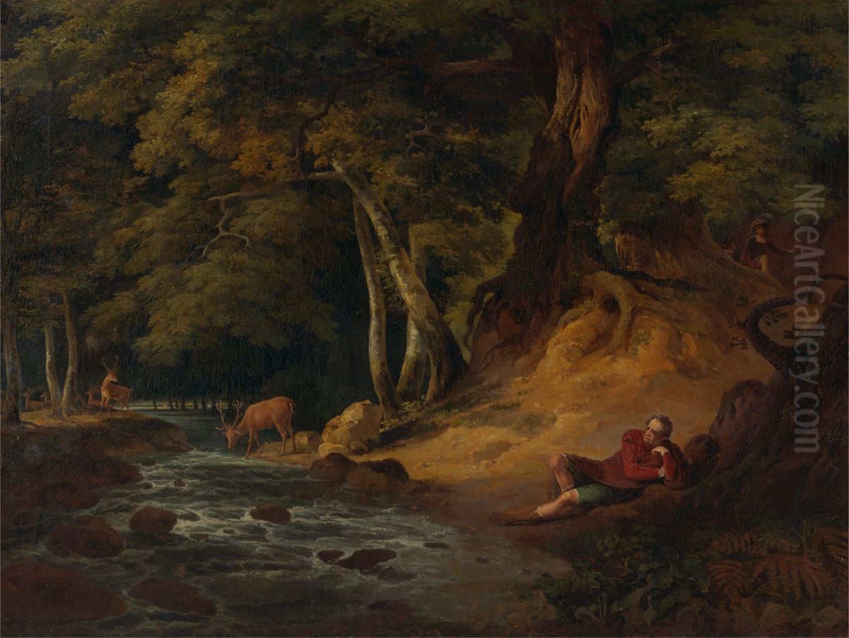 'As You Like It,' Act II, Scene I Oil Painting by William Hodges