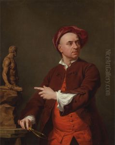 John Michael Rysbrack Modelling His Terra-Cotta Statue of Hercules