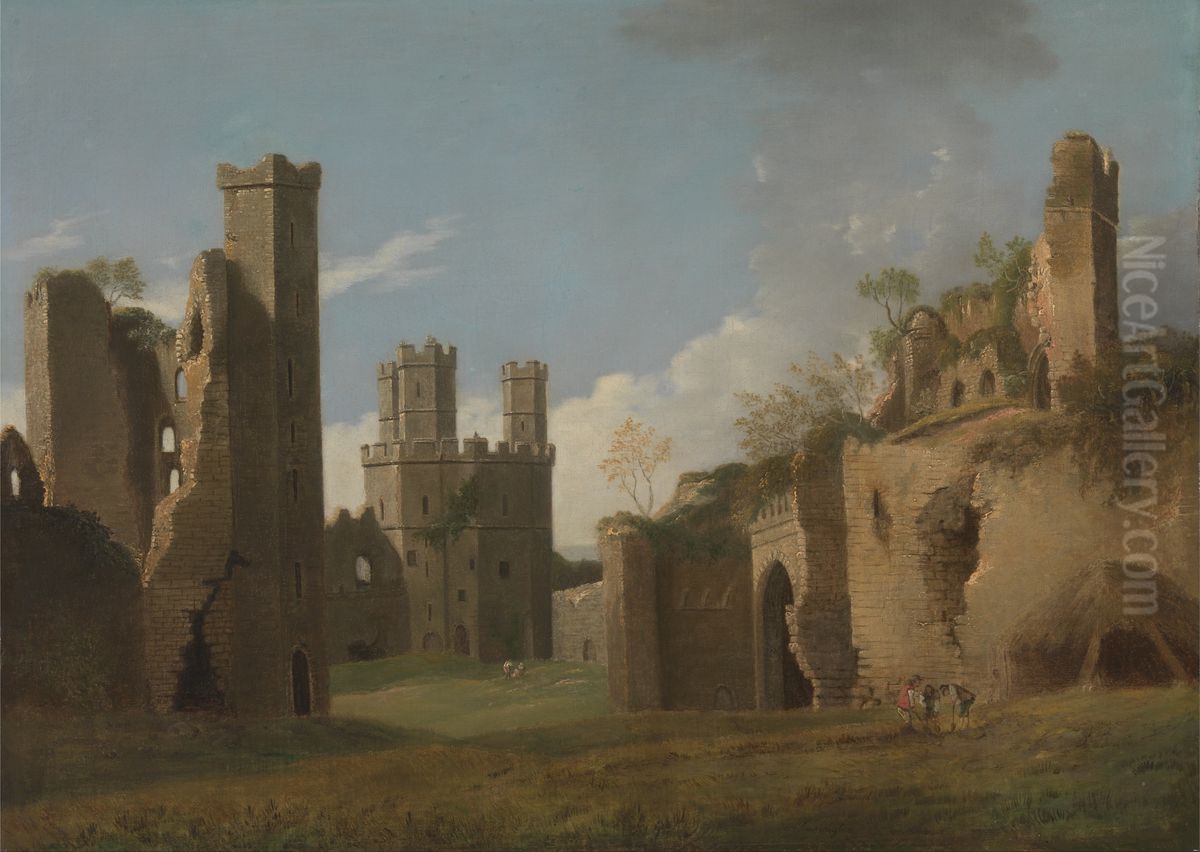 Caernarvon Castle Oil Painting by Joseph Farington