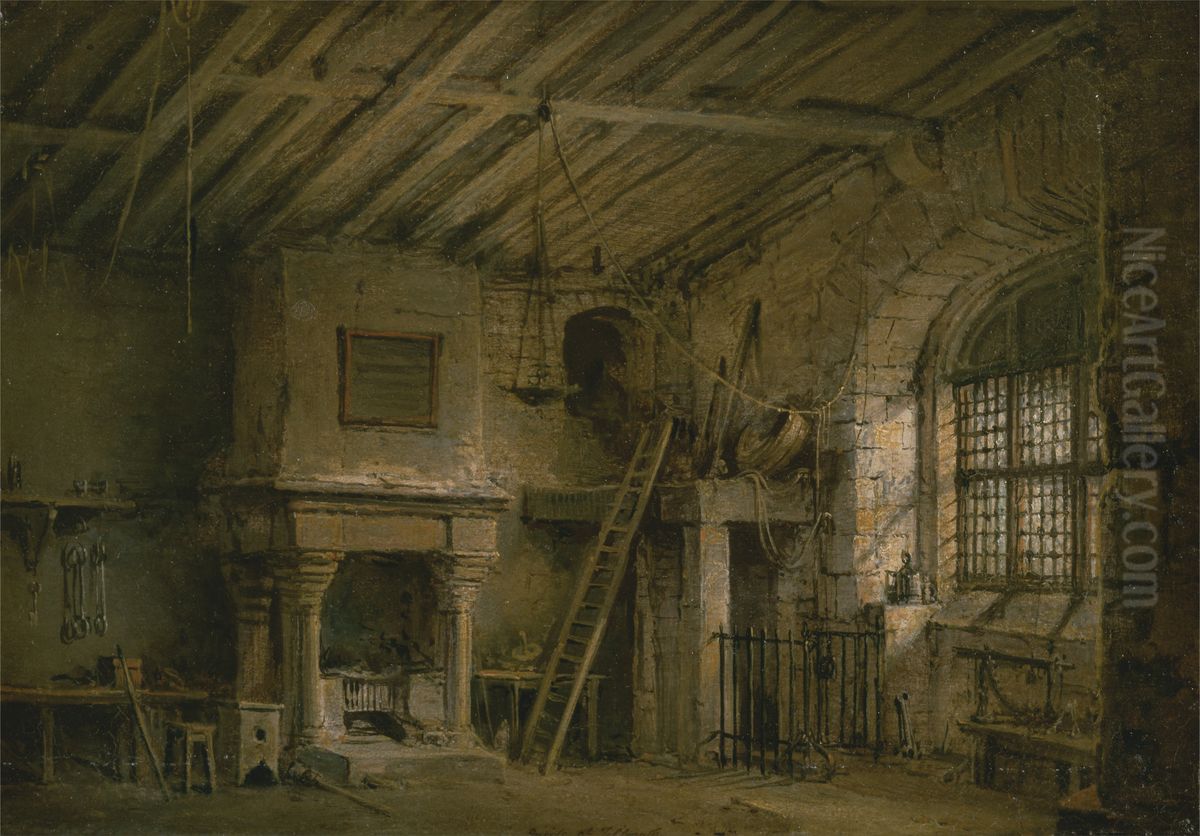 Stage Design for Heart of Midlothian; The Tolbooth Oil Painting by Alexander Nasmyth
