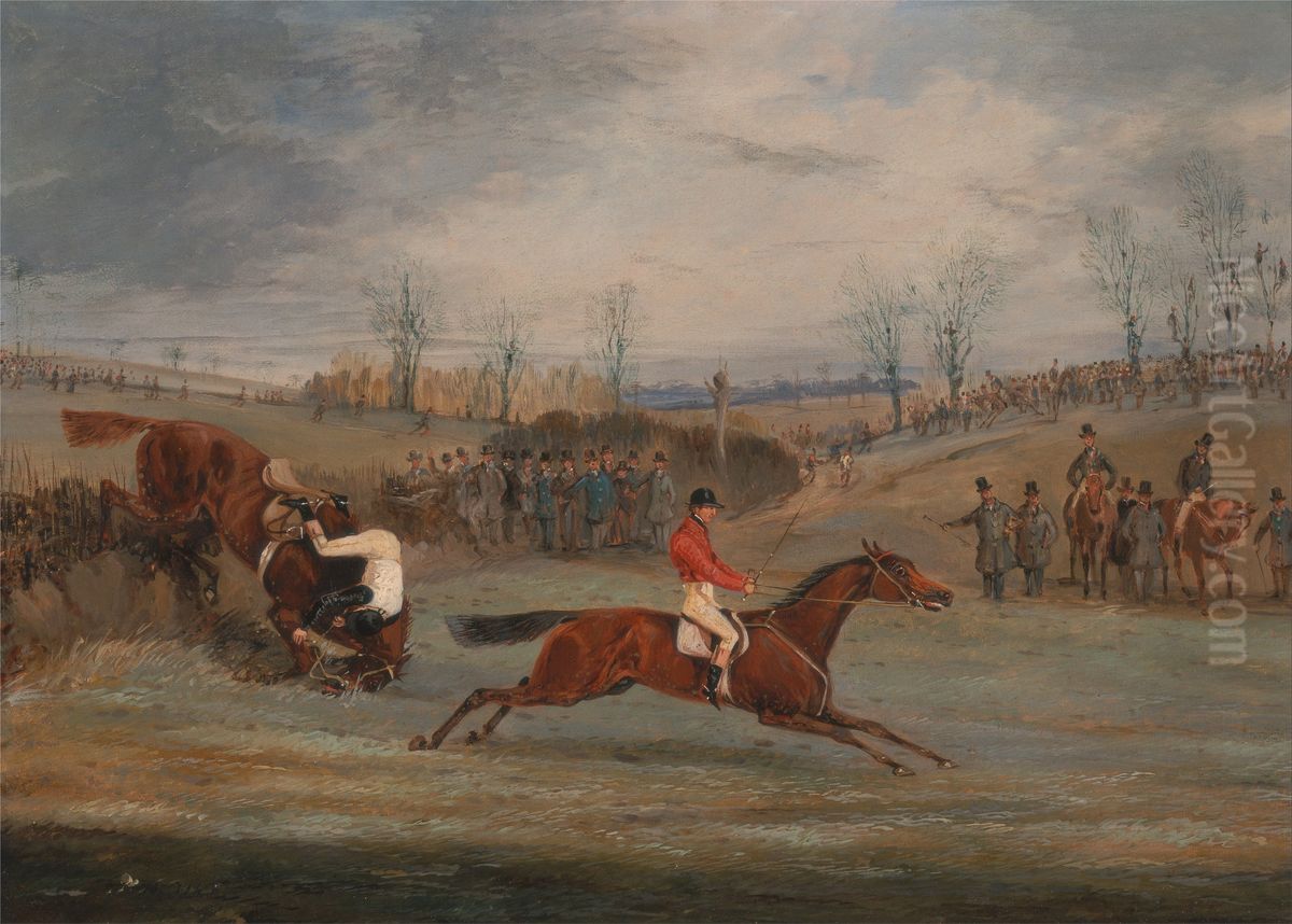 Near the Finish Oil Painting by Henry Thomas Alken