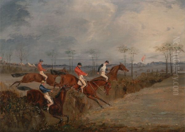 Another Hedge Oil Painting by Henry Thomas Alken