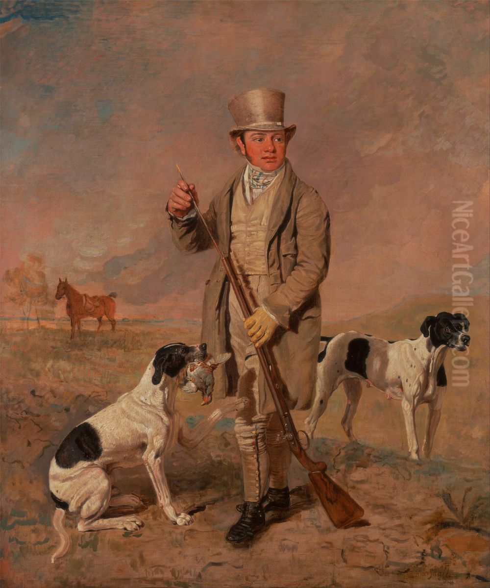 Portrait of a Sportsman, Possibly Richard Prince Oil Painting by Benjamin Marshall Portrait of a Sportsman, Possibly Richard Prince Oil Painting by Benjamin Marshall