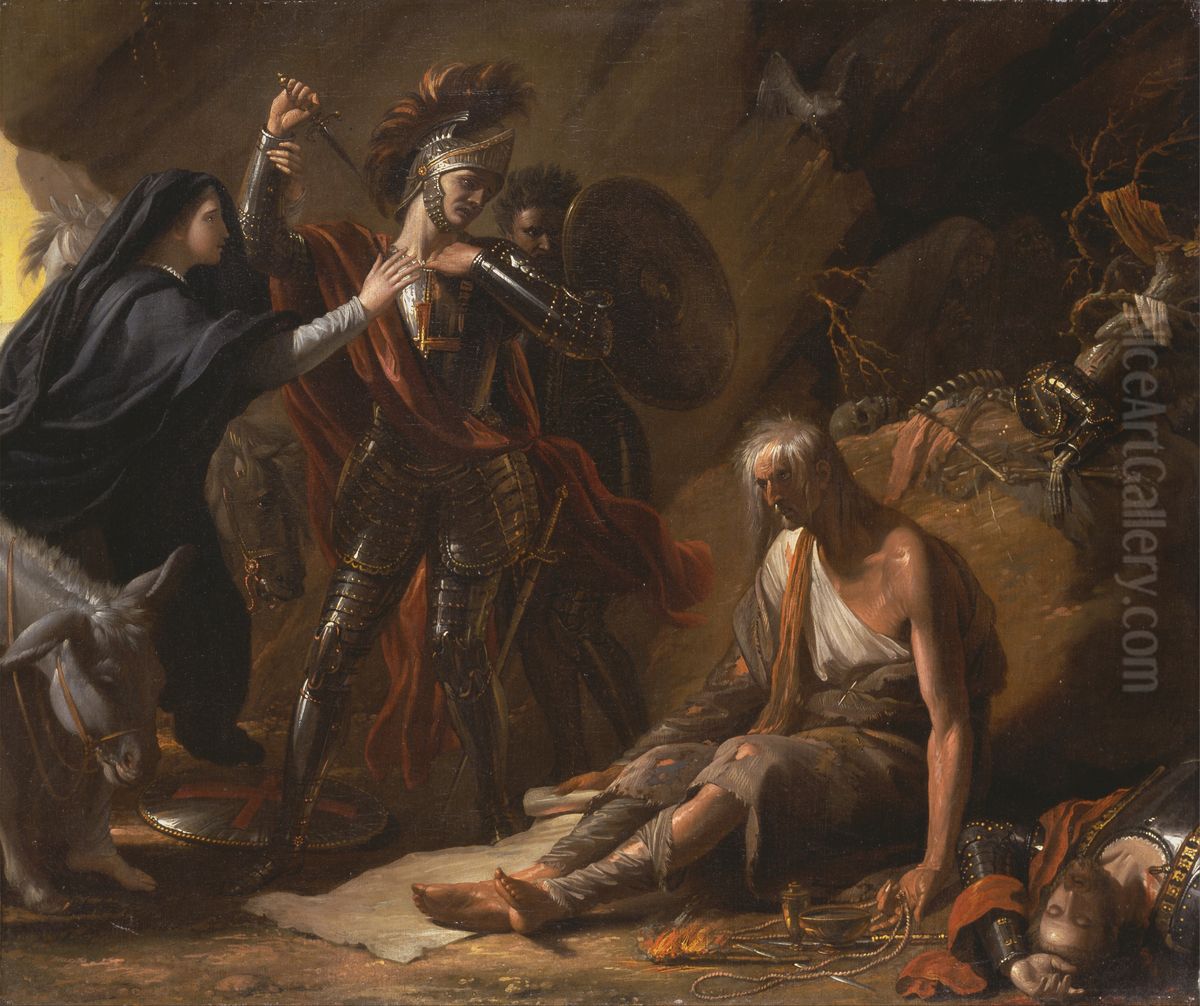 The Cave of Despair Oil Painting by Benjamin West