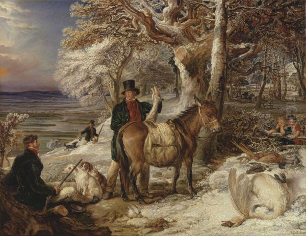 The Day's Sport Oil Painting by James Ward