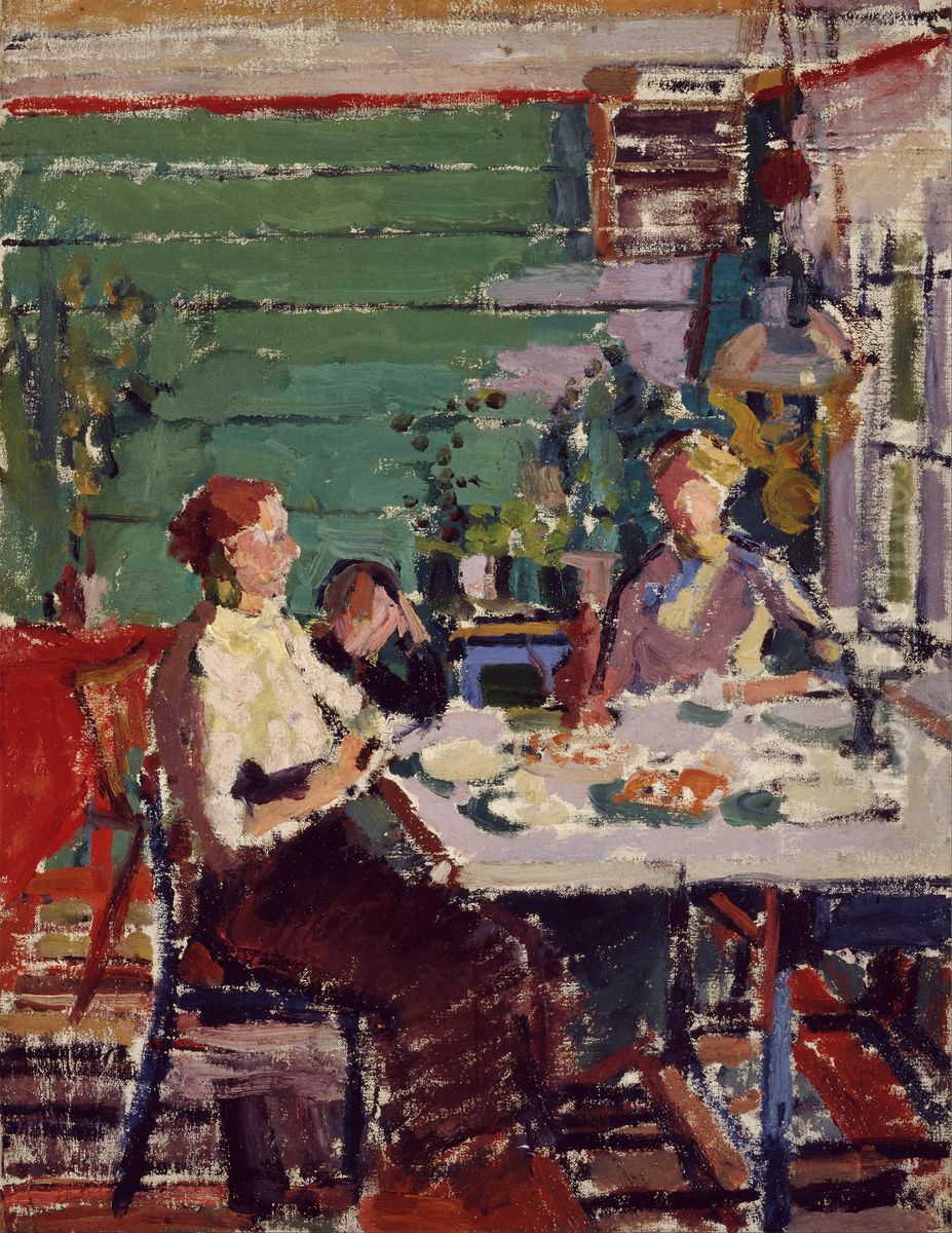 Interior Scene, Possibly in Norway Oil Painting by Harold Gilman
