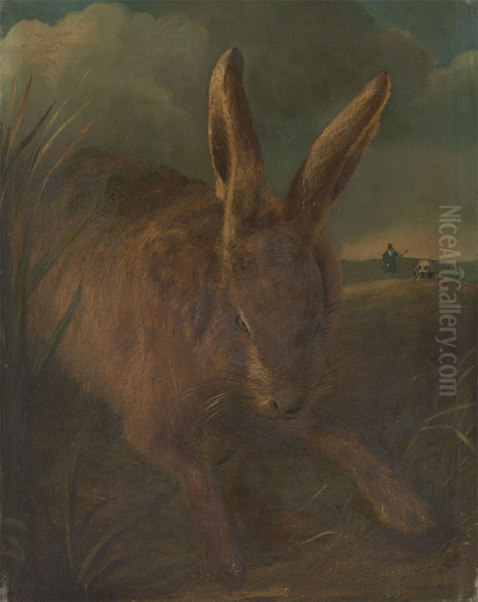Hare Coursing Oil Painting by Philip Reinagle Hare Coursing Oil Painting by Philip Reinagle