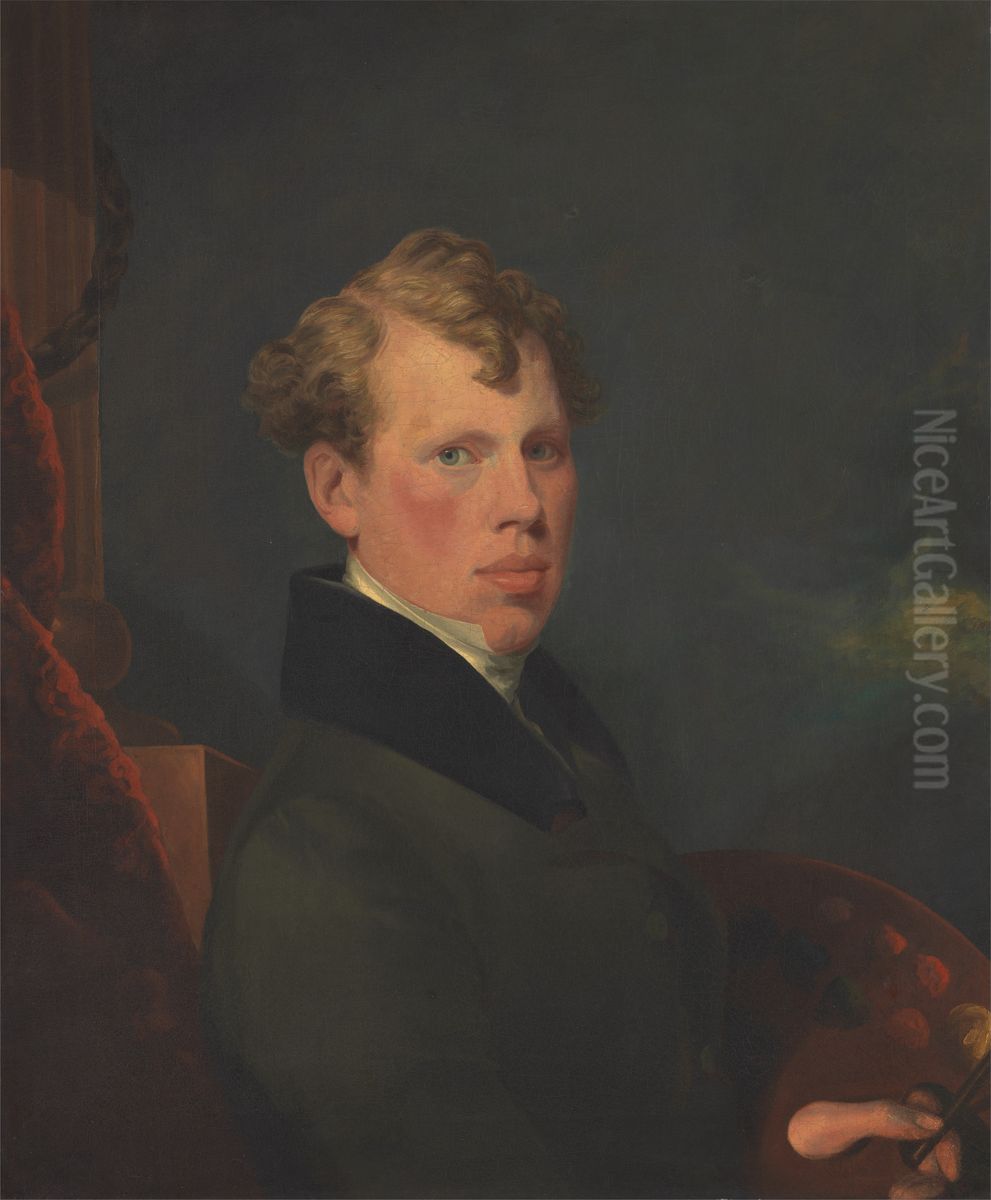 Self-Portrait Oil Painting by George Chinnery