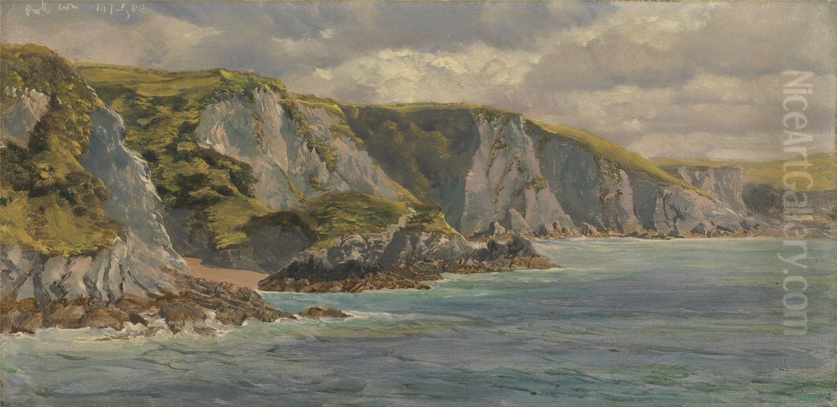 On the Welsh Coast Oil Painting by John Brett