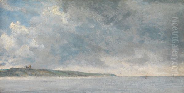 Coastal Scene with Cliffs Oil Painting by John Constable