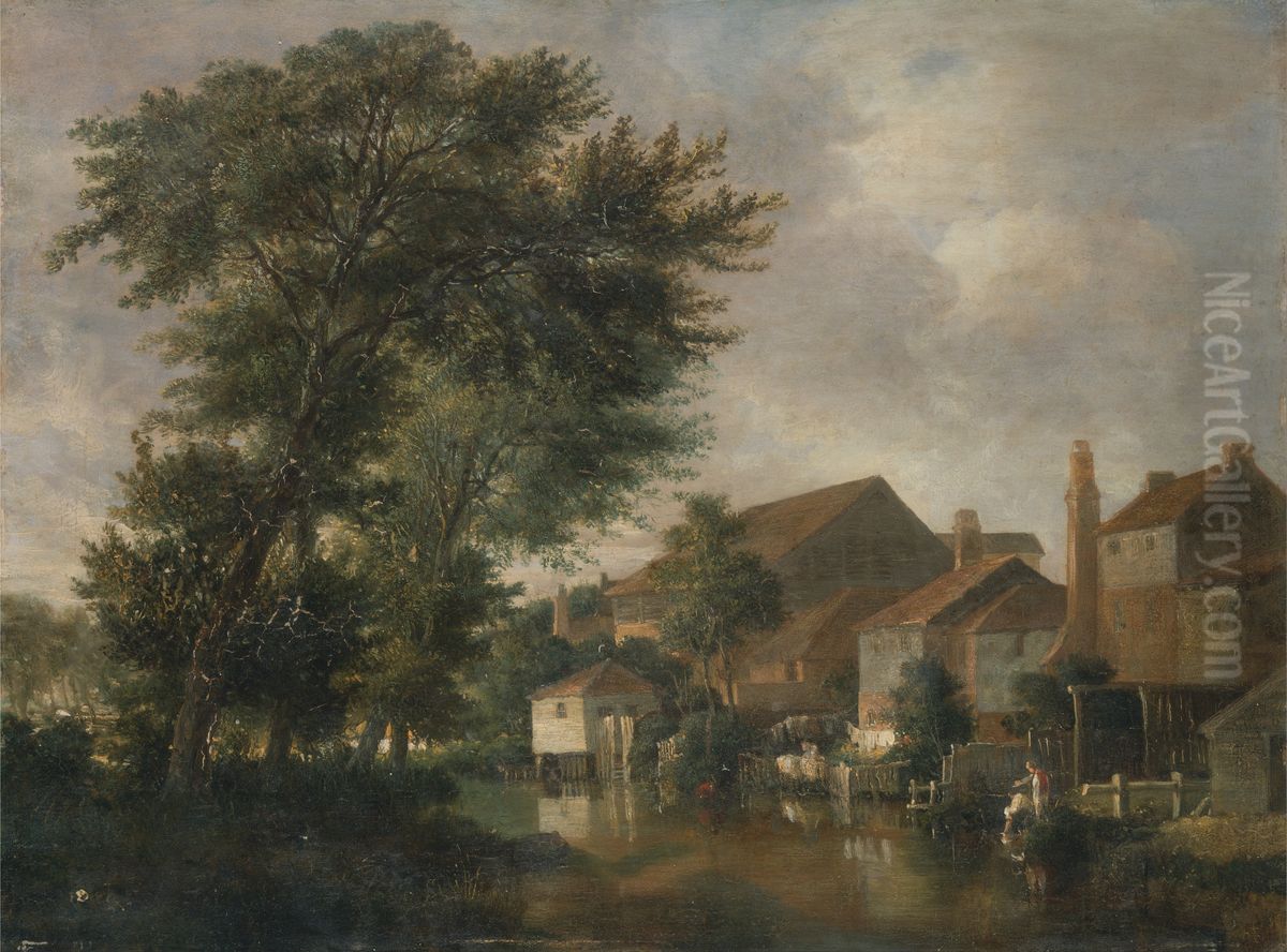 The River Wensum, Norwich Oil Painting by John Crome
