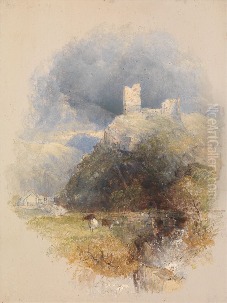 Dolwyddelan Oil Painting by Thomas Creswick