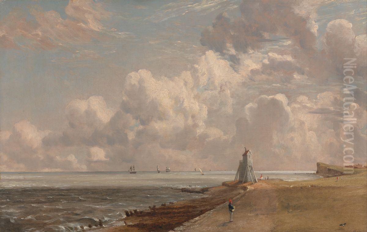 The Low Lighthouse and Beacon Hill Oil Painting by John Constable