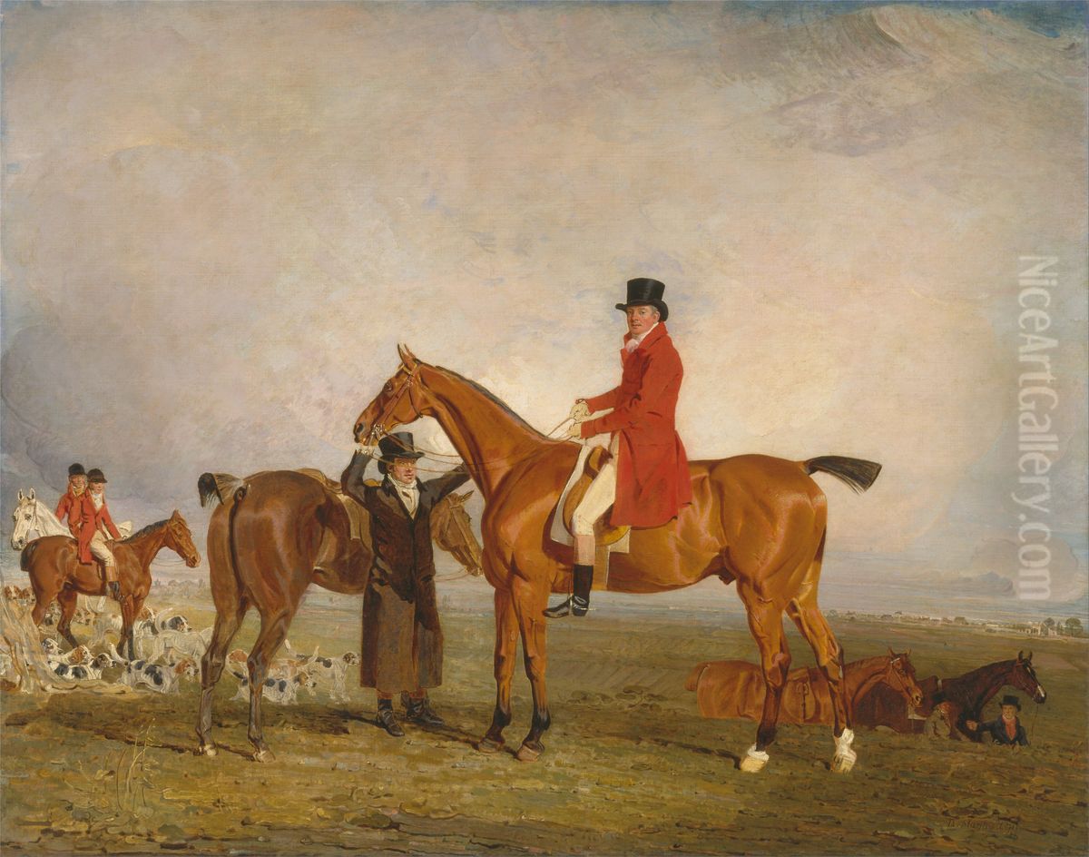 George, Marquess of Huntly (later 5th Duke of Gordon), on Tiny Oil Painting by Benjamin Marshall
