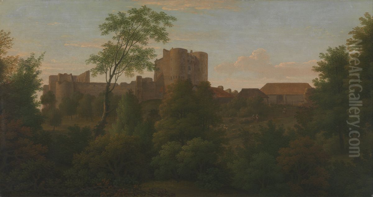 Saltwood Castle Oil Painting by George Lambert