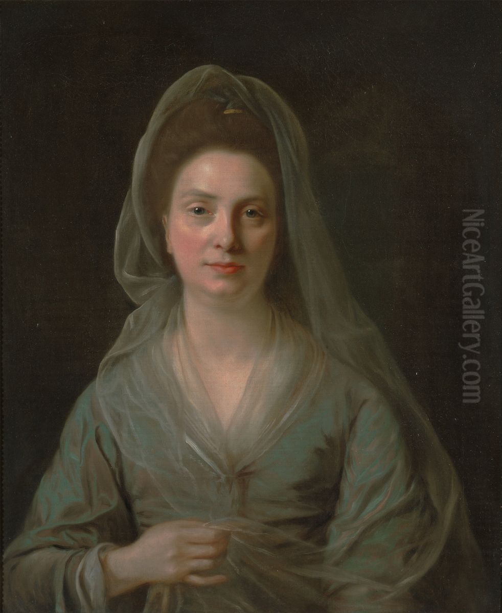 Mrs. Benjamin Cole Oil Painting by Nathaniel Hone