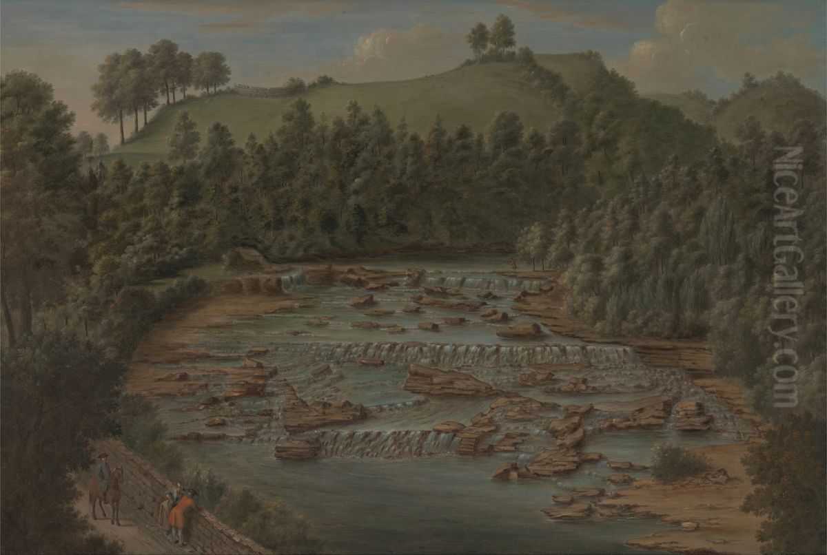 Aysgarth Falls, Yorkshire Oil Painting by Balthazar Nebot