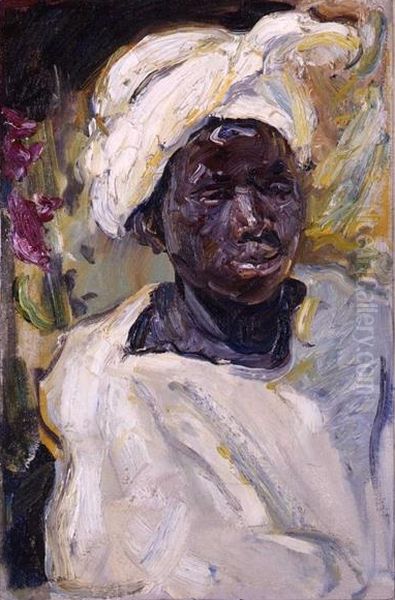 Negerjunge Mursi Oil Painting by Max Slevogt