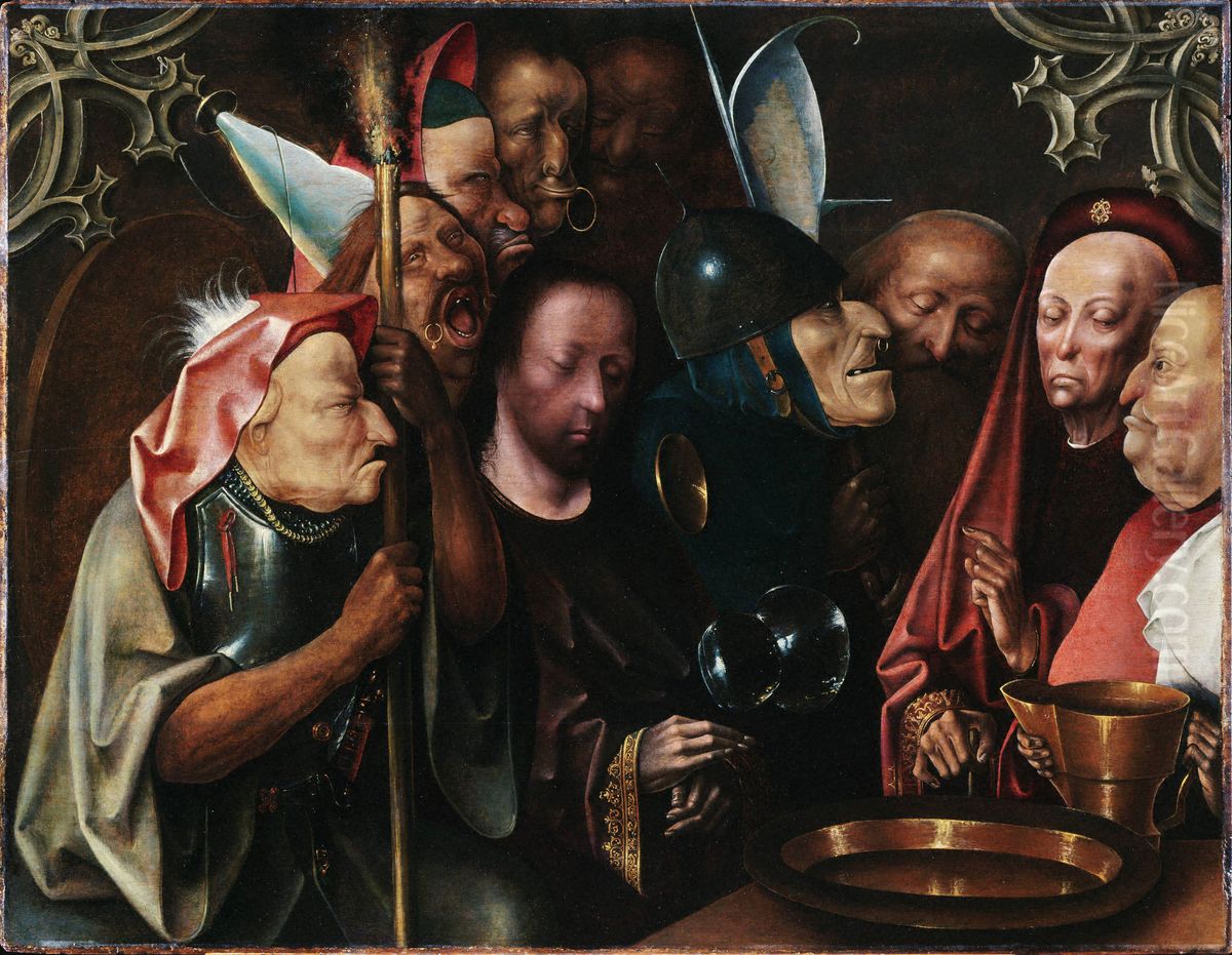 Christ before Pontius Pilate Oil Painting by Hieronymous Bosch