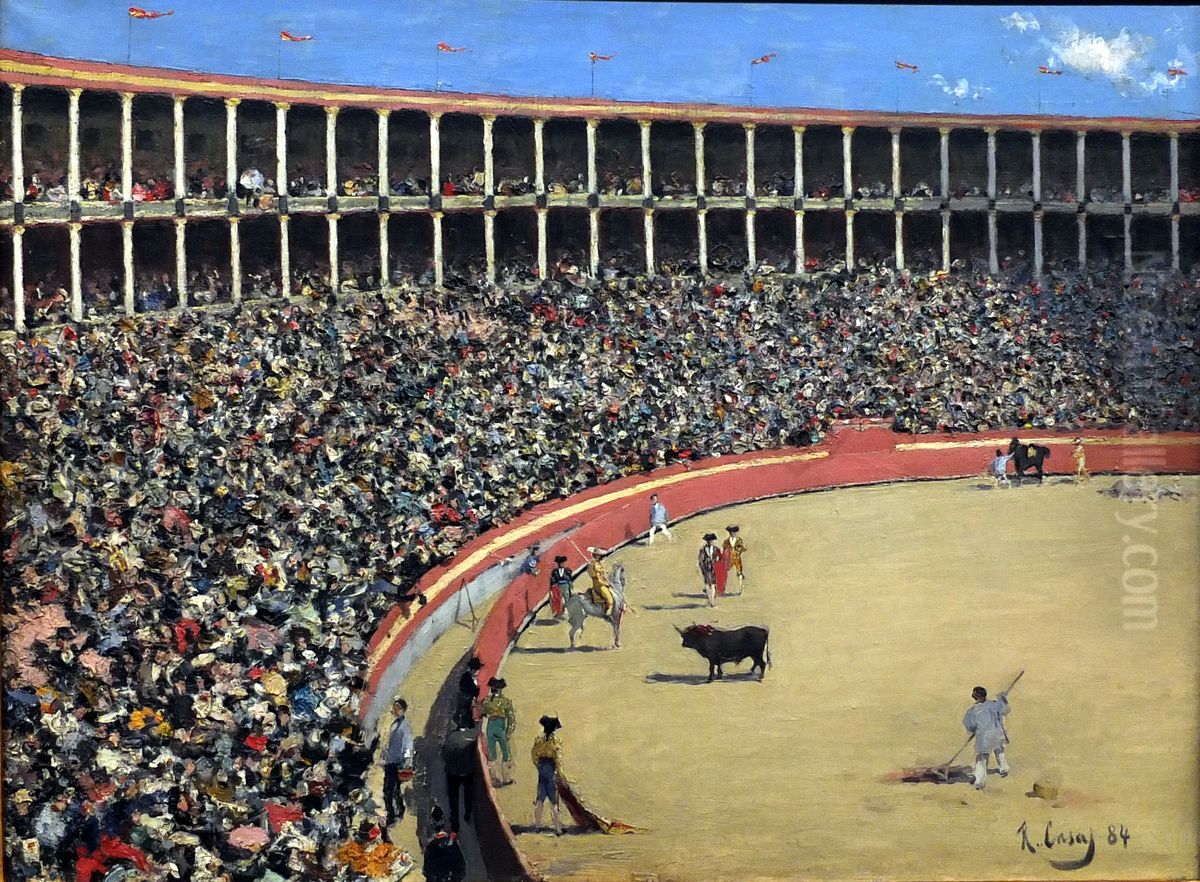 Bullring Oil Painting by Ramon Casas