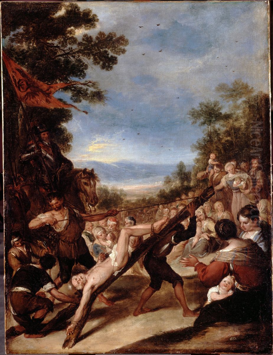The Crucifixion of Saint Peter Oil Painting by Jose Antolinez
