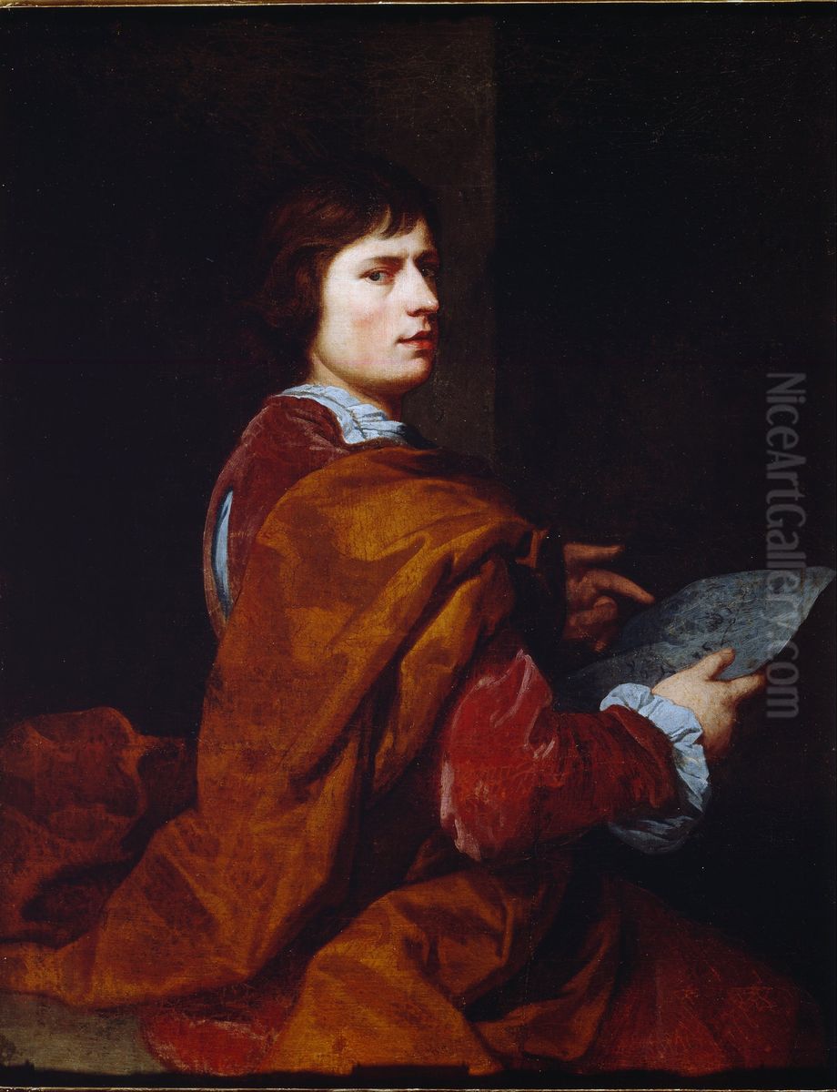 Self-portrait Oil Painting by John Greenhill