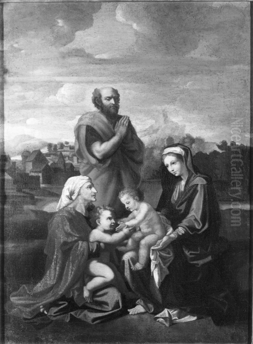 Holy Family Oil Painting by Nicolas Poussin