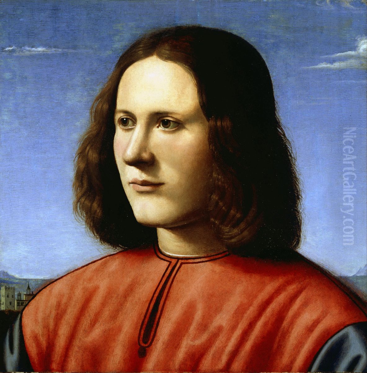 A Young Man Oil Painting by Piero Di Cosimo