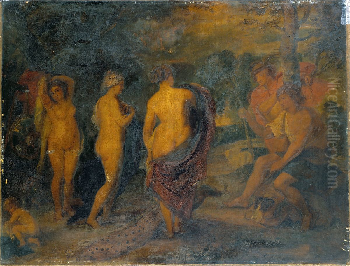 The Judgment of Paris Oil Painting by (studio of) Rubens, Peter Paul