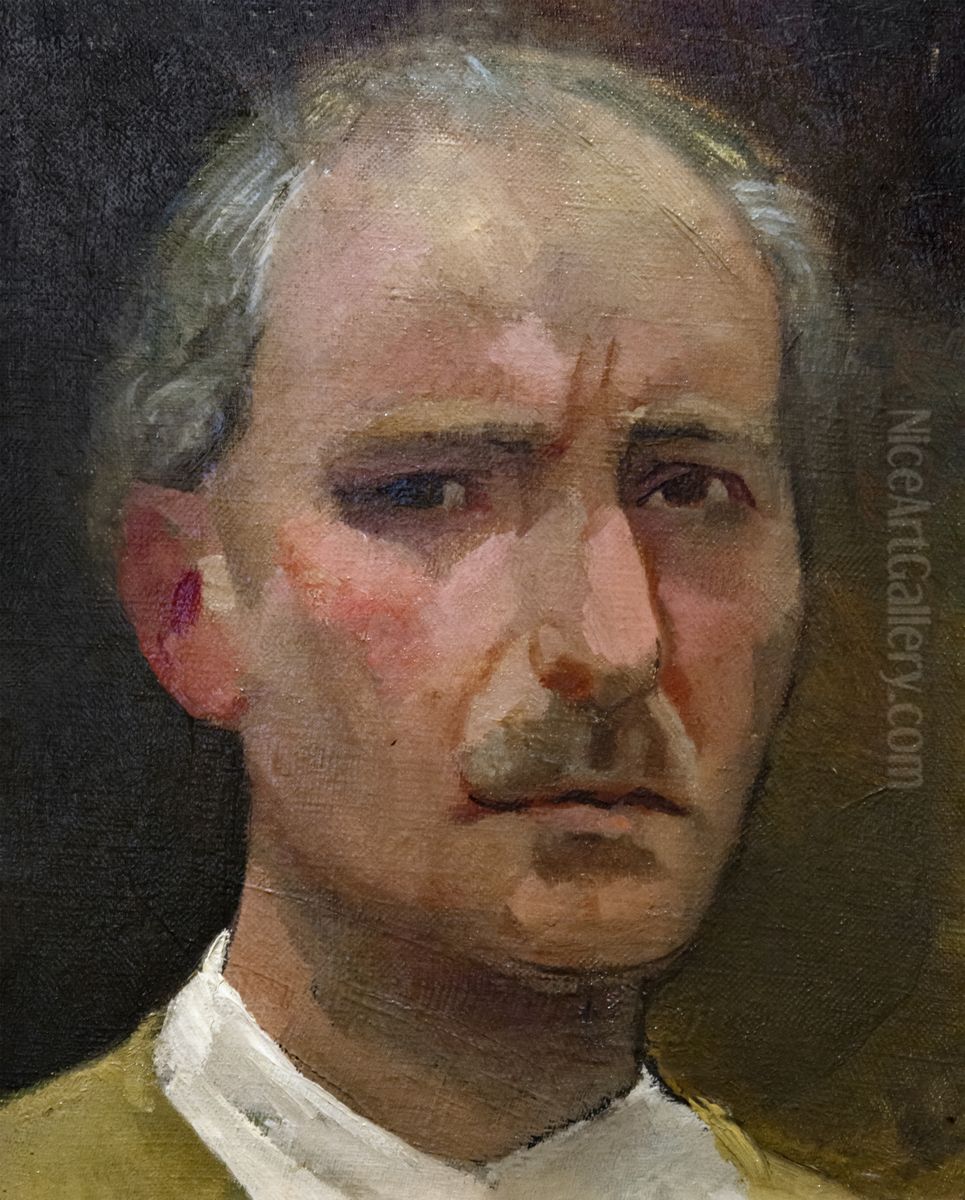 Self-portrait 113511-000 Oil Painting by Julio Gonzalez