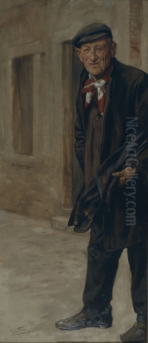 A Model from Via Margutta Oil Painting by Antonio Fabres