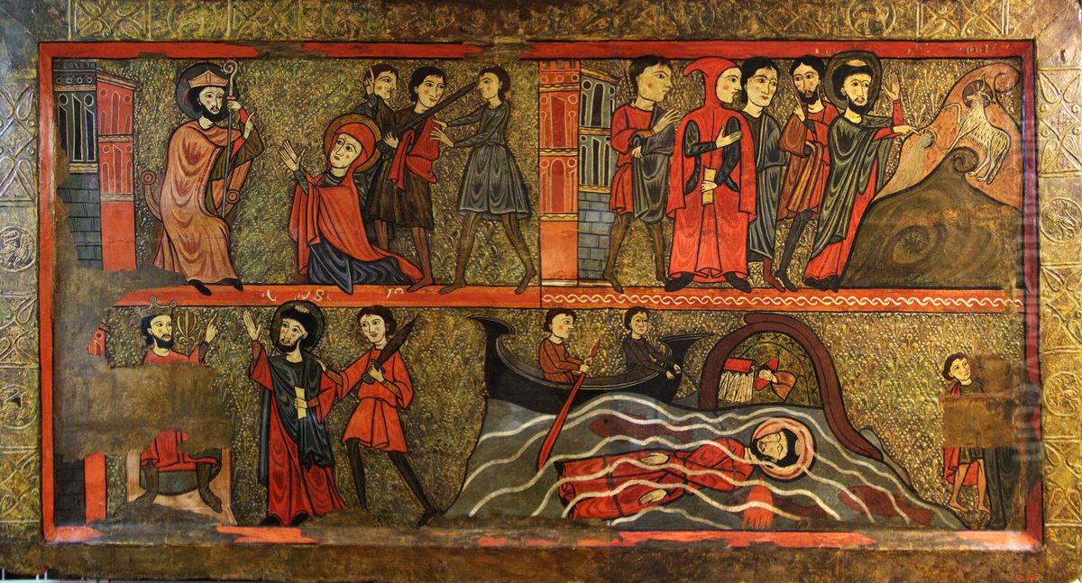 Frontal de Sant Climent de Taull Oil Painting by unknown