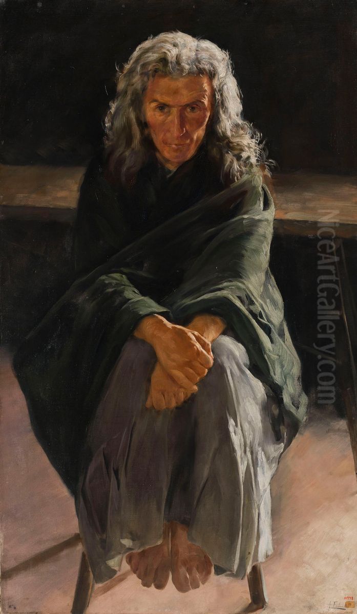 The Madwoman Oil Painting by Antonio Fabres