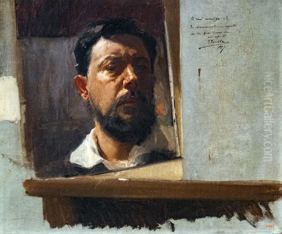 Self-portrait Oil Painting by Joaquin Sorolla