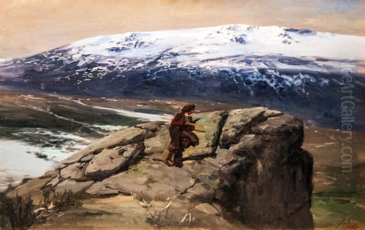 Penalara (Sierra de Guadarrama) Oil Painting by Jaume Morera i Galicia