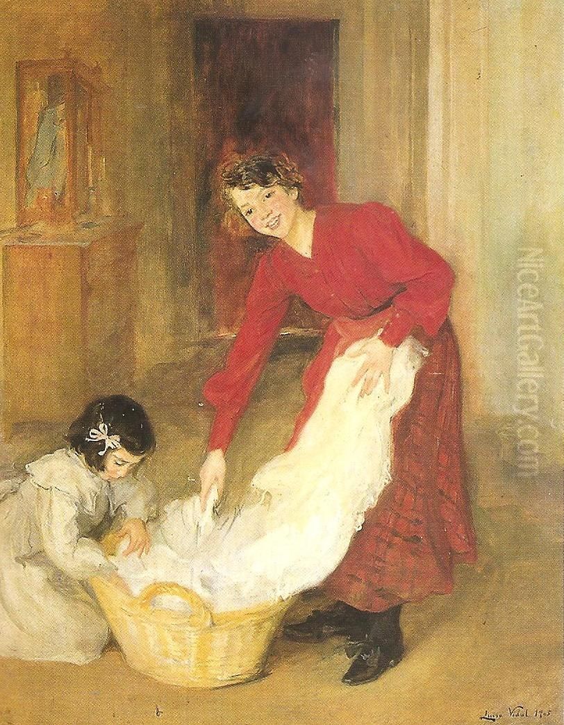 Les mestresses de casa Oil Painting by Lluisa Vidal