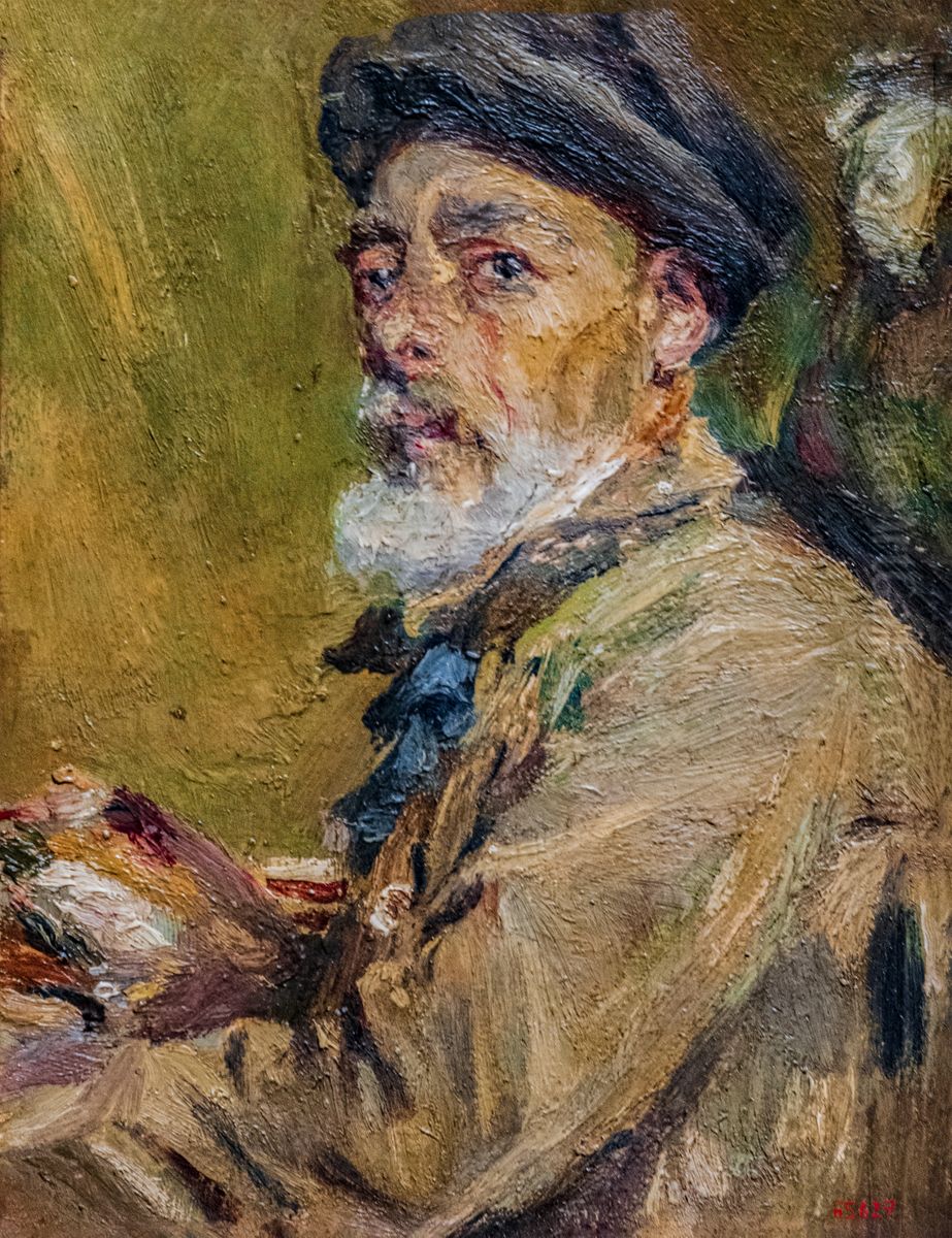 Self-portrait with Cap Oil Painting by Francisco Gimeno Arasa