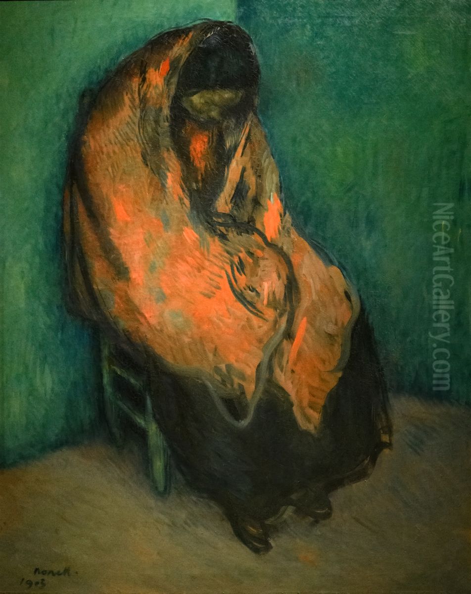 Dolores Oil Painting by Isidre Nonell