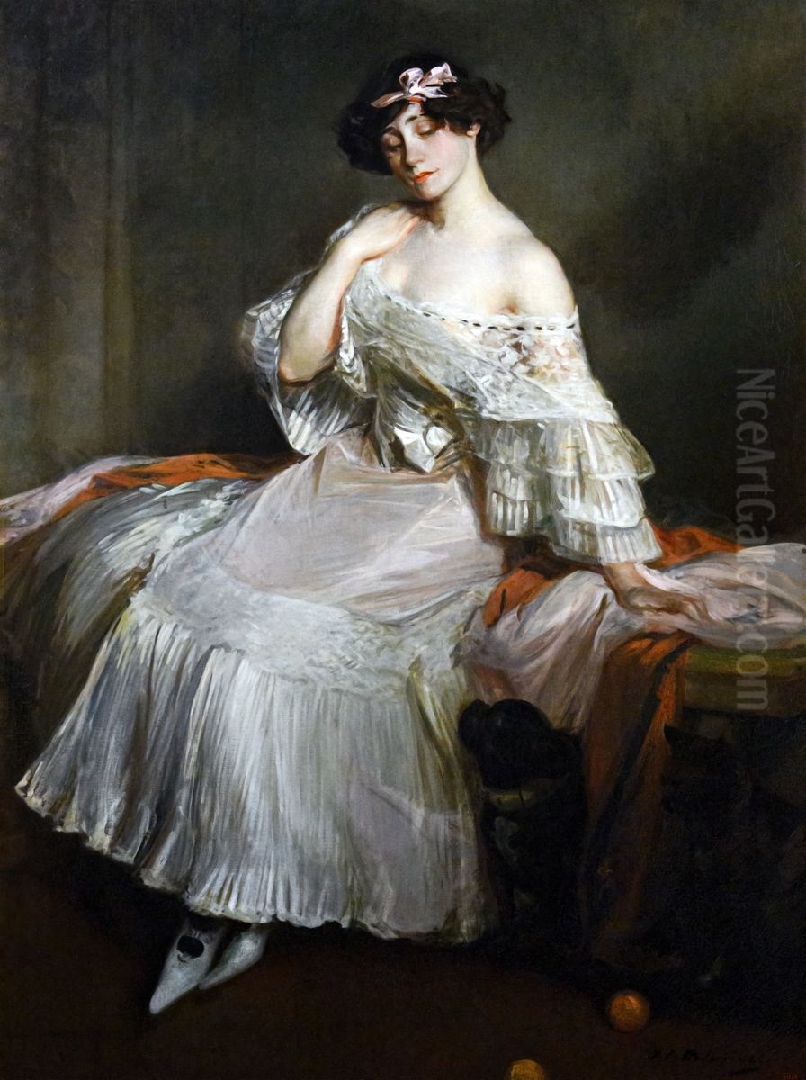 Portrait of the Novelist Colette Oil Painting by Jacques-Emile Blanche