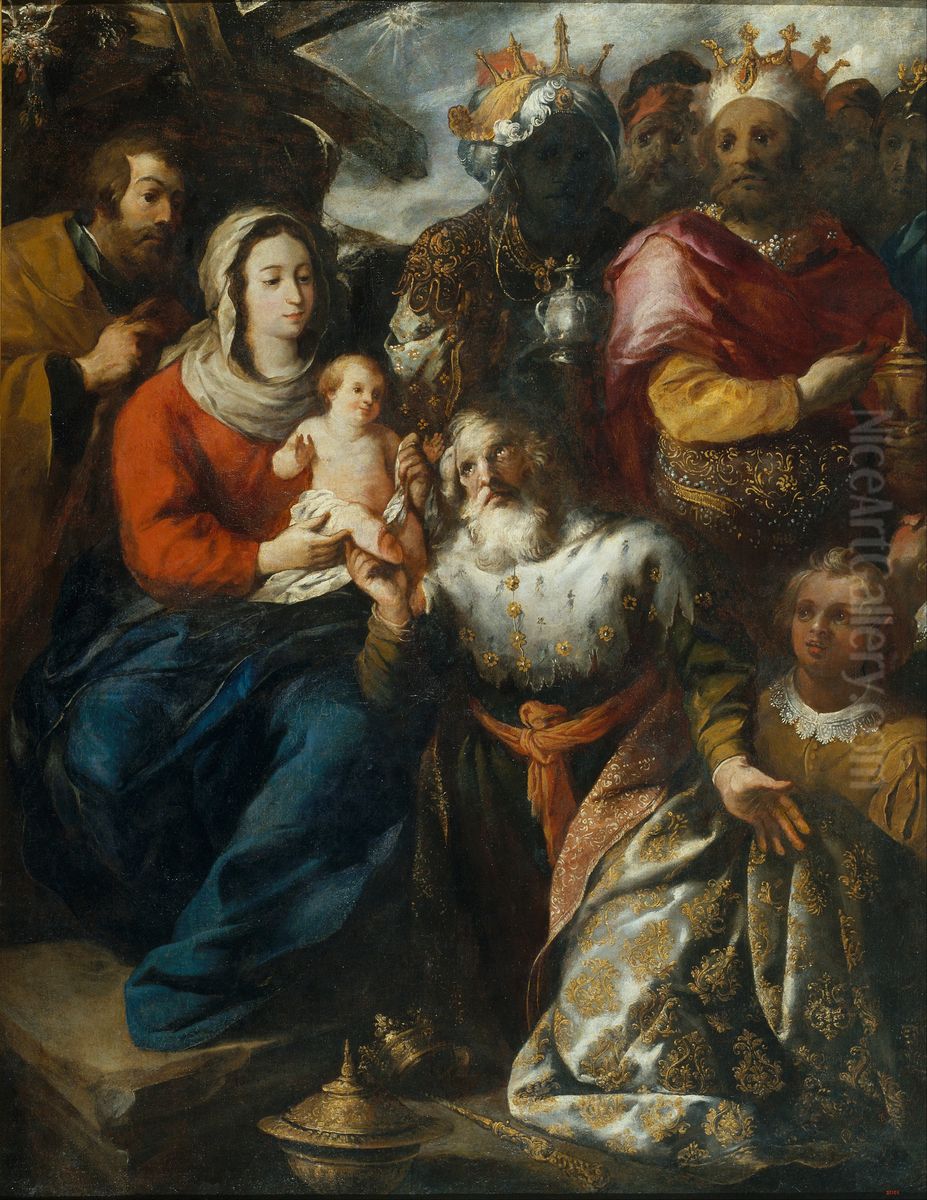 Epiphany Oil Painting by Francisco Herrera The Elder