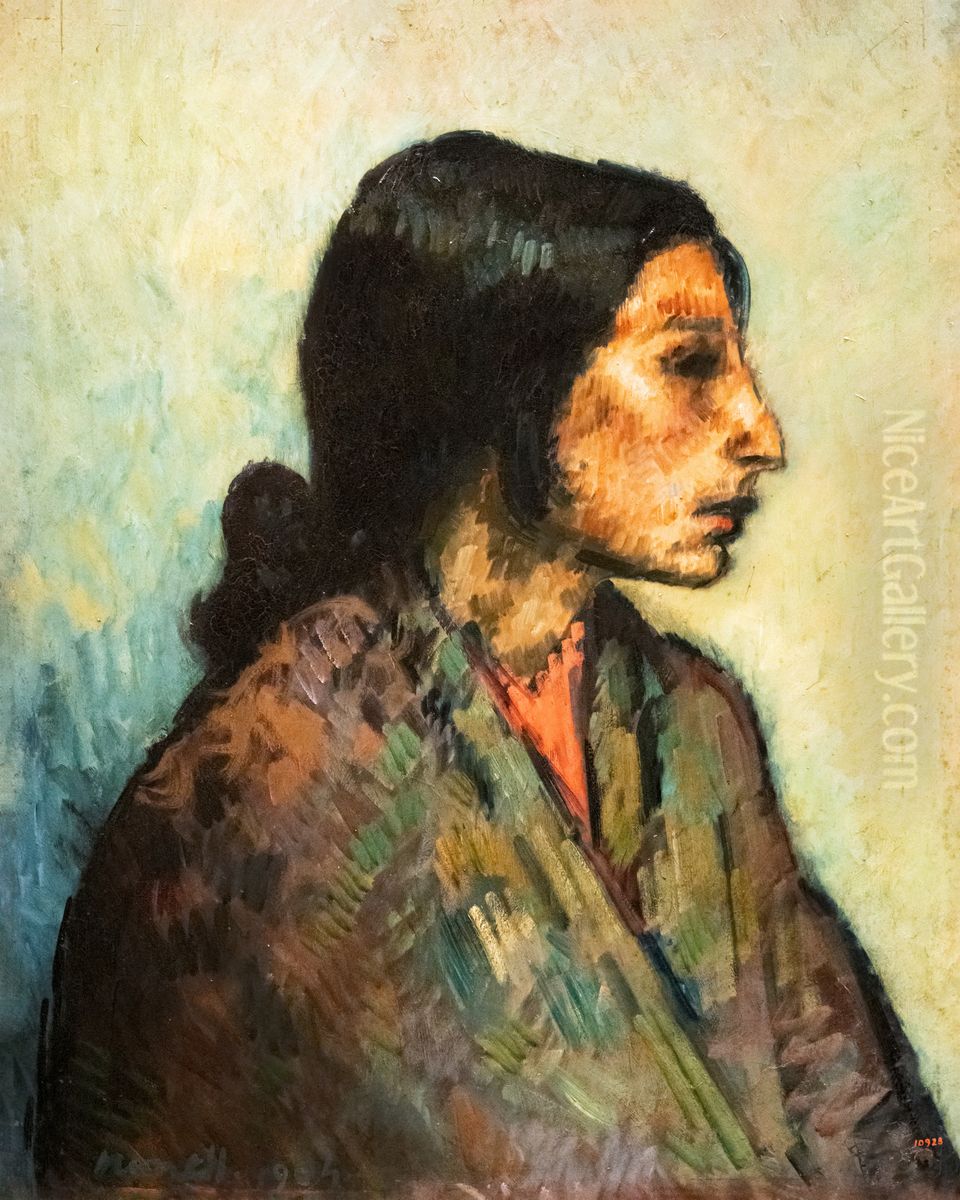 Pelona Oil Painting by Isidre Nonell