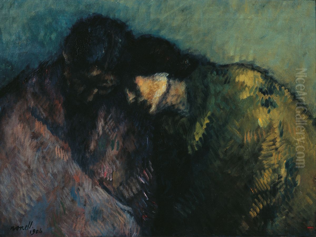 Hardship Oil Painting by Isidre Nonell