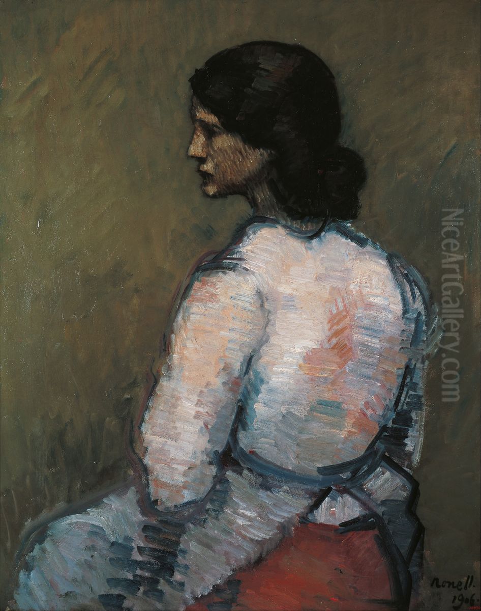Study Oil Painting by Isidre Nonell