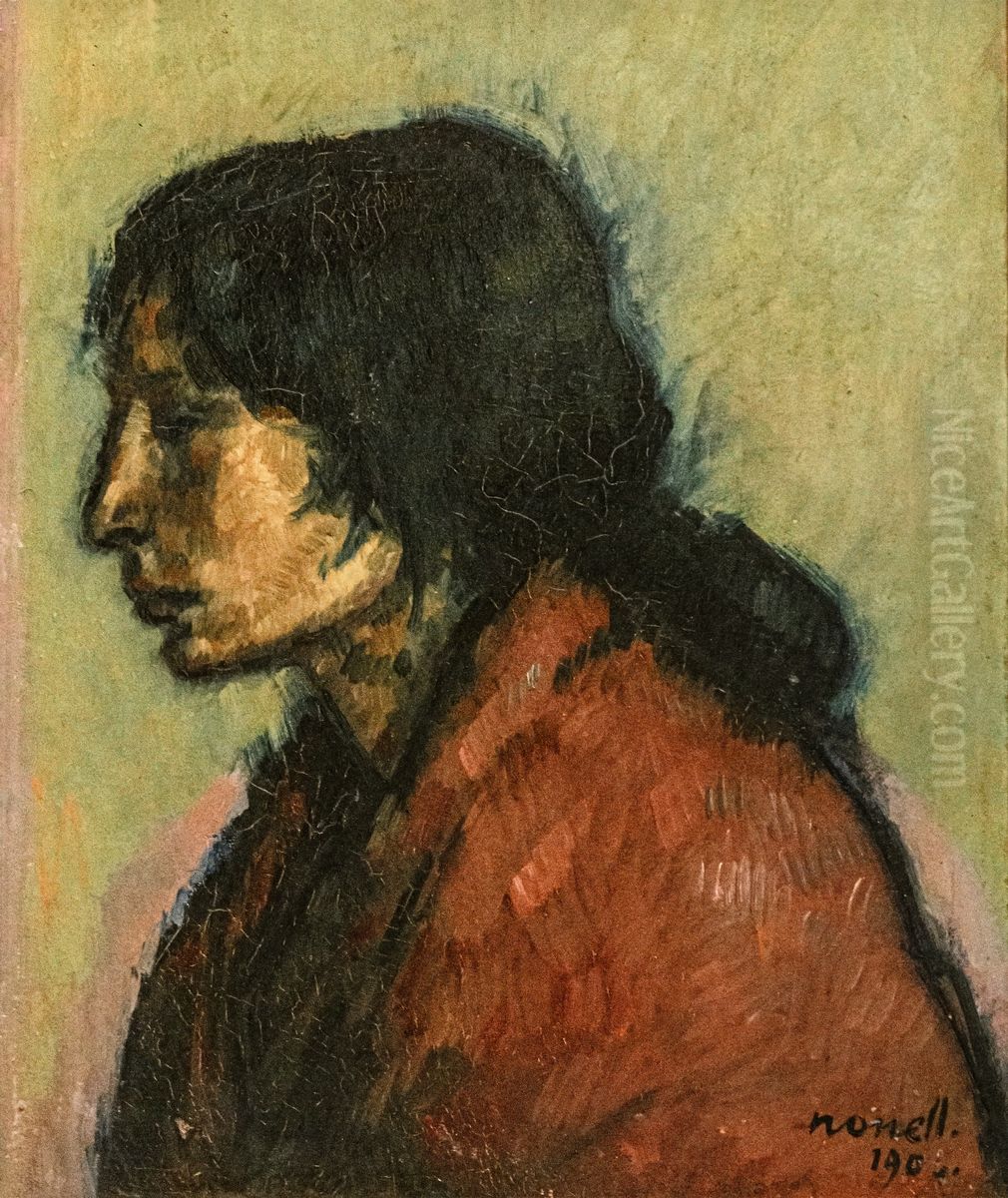Consuelo Oil Painting by Isidre Nonell