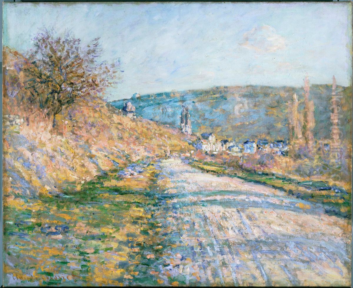 The Road to Vetheuil Oil Painting by Claude Oscar Monet