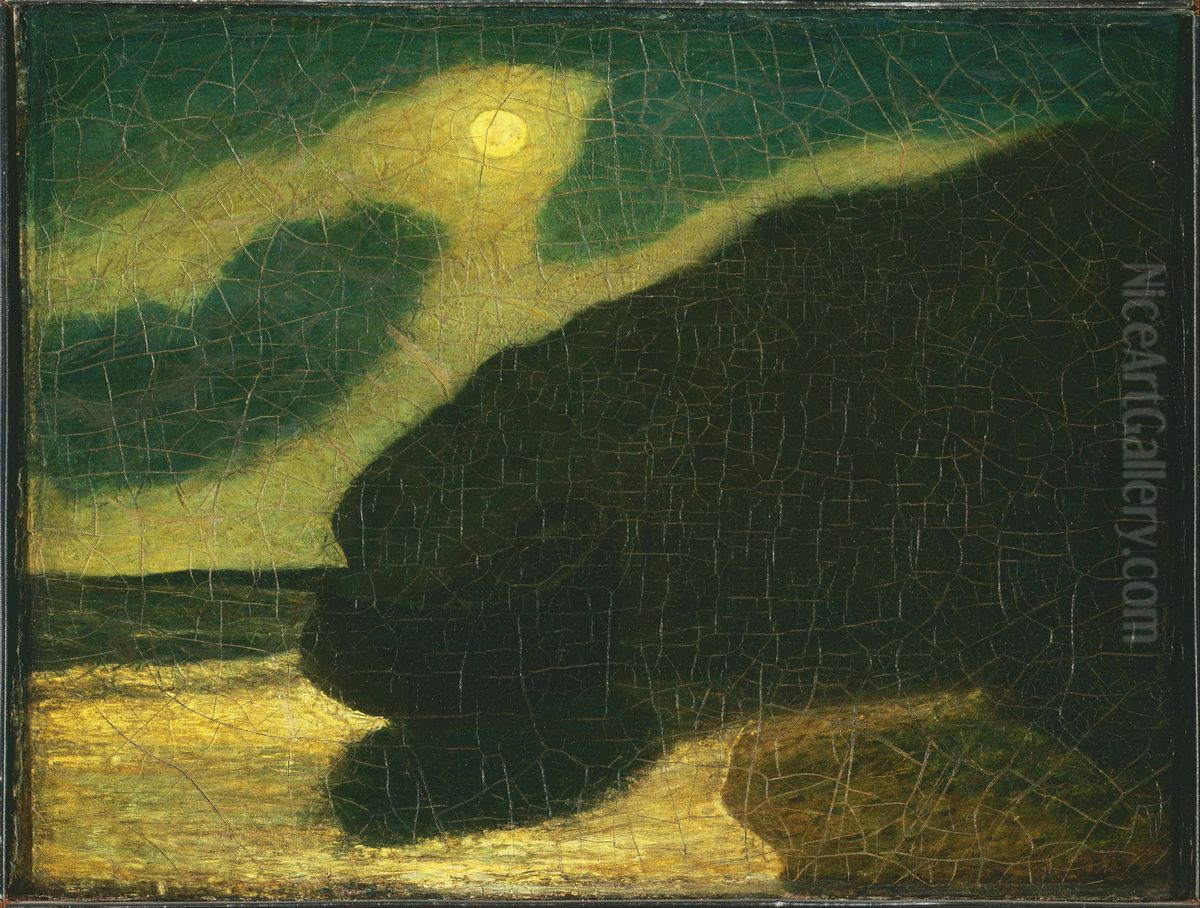 Moonlight Cove Oil Painting by Albert Pinkham Ryder