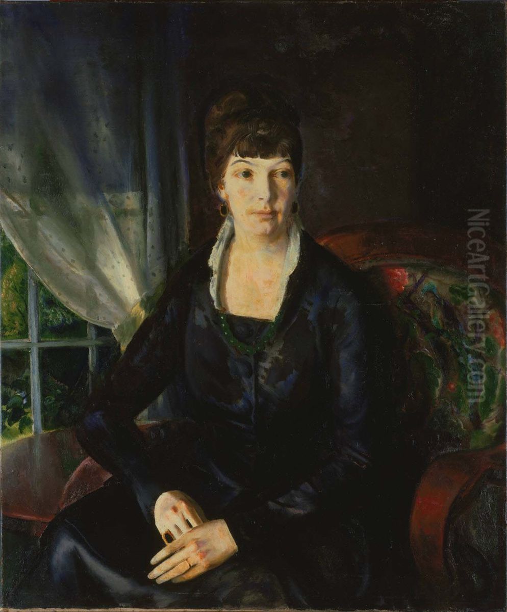 Emma at the Window Oil Painting by George Wesley Bellows