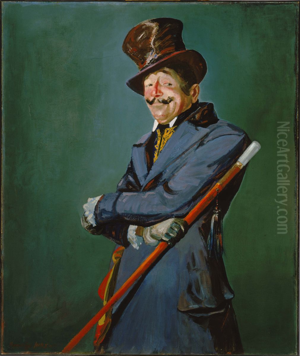 Otis Skinner as Col. Philippe Bridau Oil Painting by George Luks