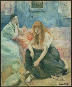 Deux femmes a leur toilette